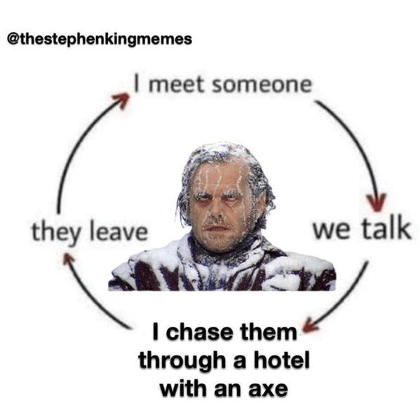 A circular flowchart with arrows connecting four text boxes around a central image of a man covered in snow. The text reads…