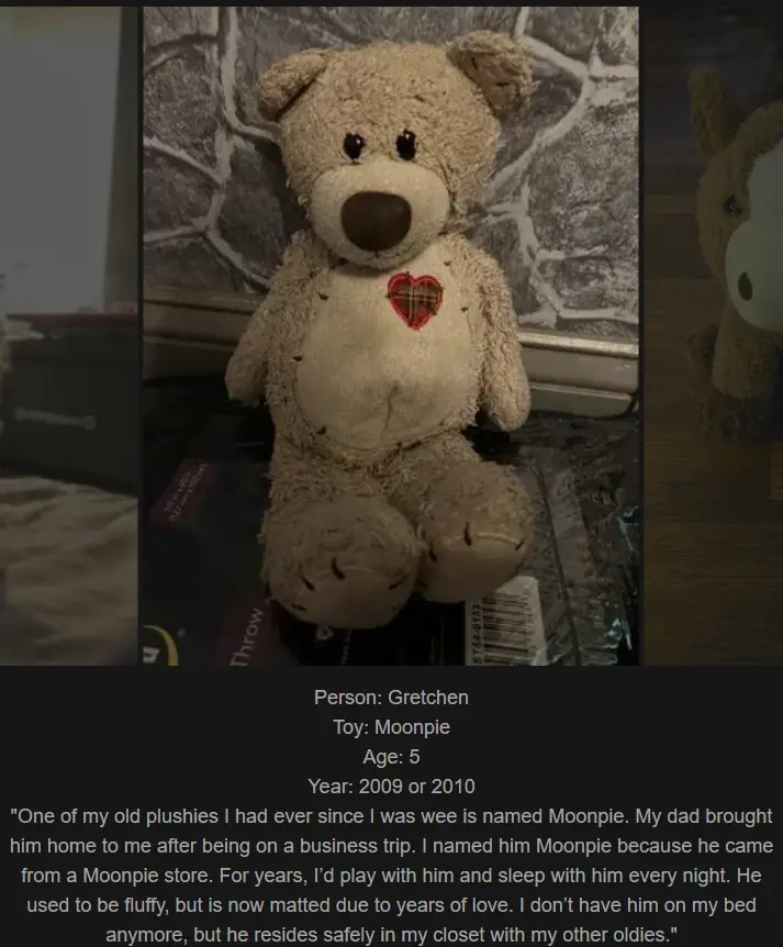 Day 827: Join Me on My Website to Celebrate Our Childhood Toys - Meet Moonpie, Our Newest Friend!