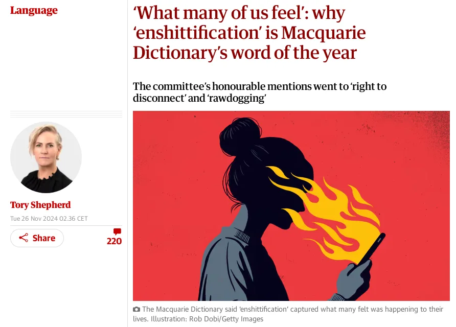 Is the Word of the Year 'Enshittification' According to Doctorow?