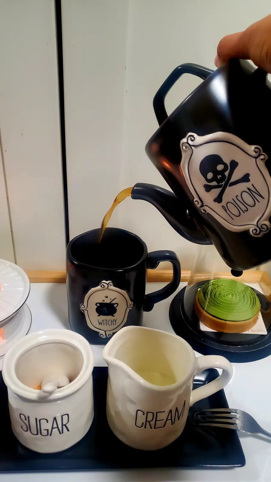 A Cozy Personal Tea Time with a Spooky Halloween Twist