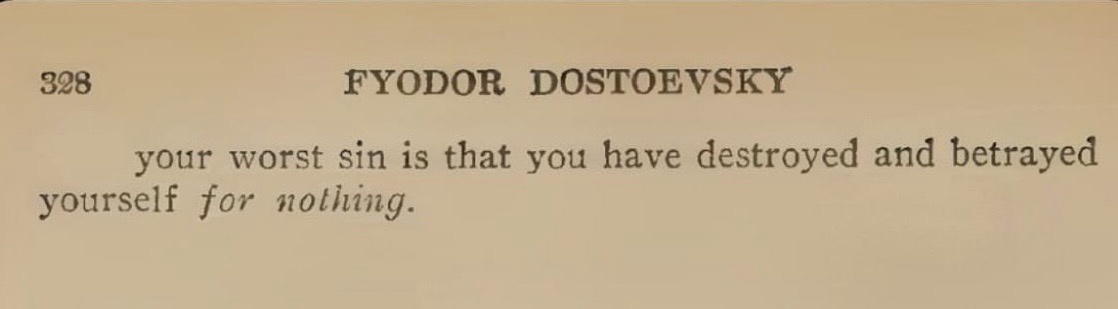 The image displays a page from a book with the number 328 in the top left corner and the name 'FYODOR DOSTOEVSKY' centered…