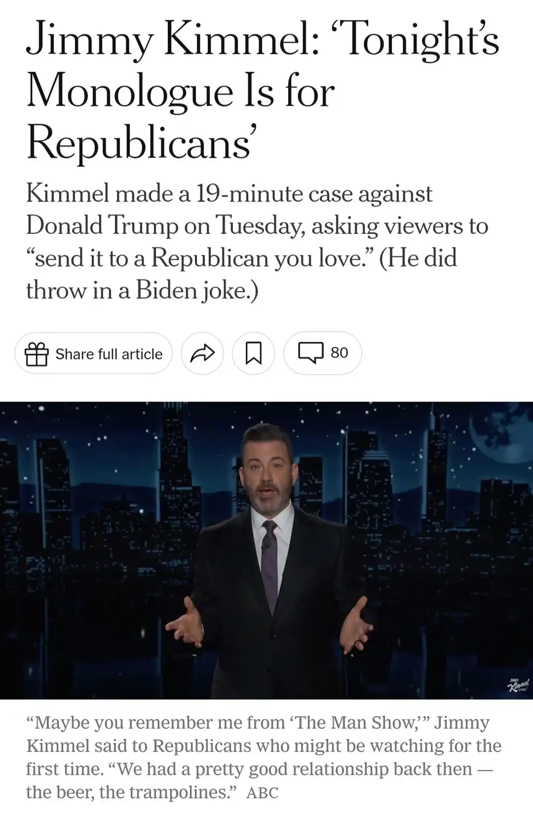 If Trump wins, you can bet Jimmy Kimmel will find himself behind bars.