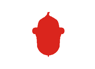 A simple red fire hydrant icon is centered on a plain white background. Overlaid text in a bold, black, sans-serif font…
