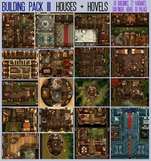 A Treasure Trove of Free DnD Maps: From Cozy Hovels to Majestic Palaces