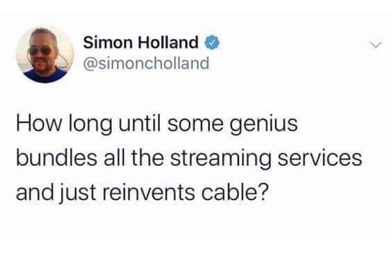 Right now, I’d definitely prefer cable over anything else.