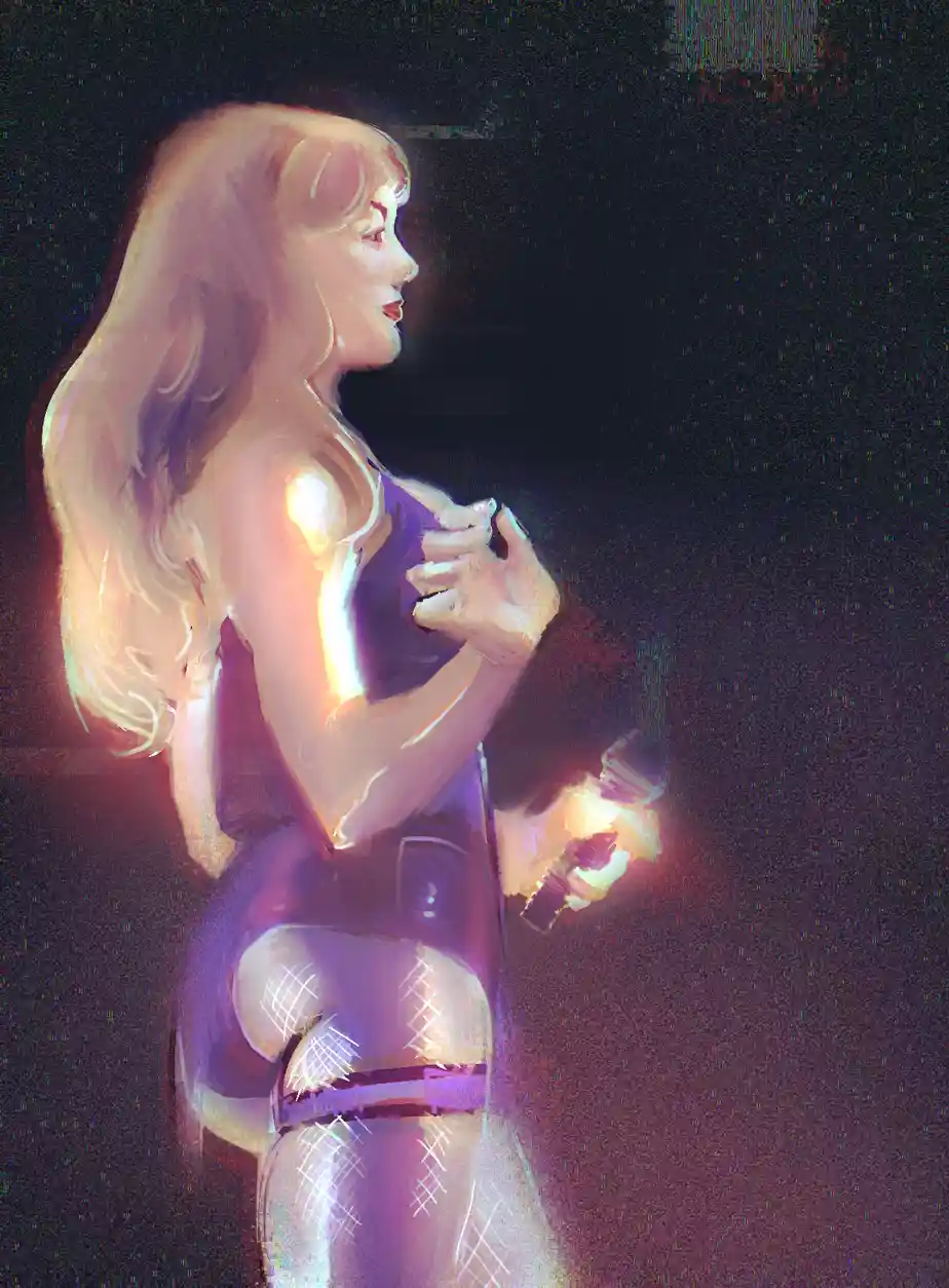 A Stunning T-Swift Inspired Sketch Painting