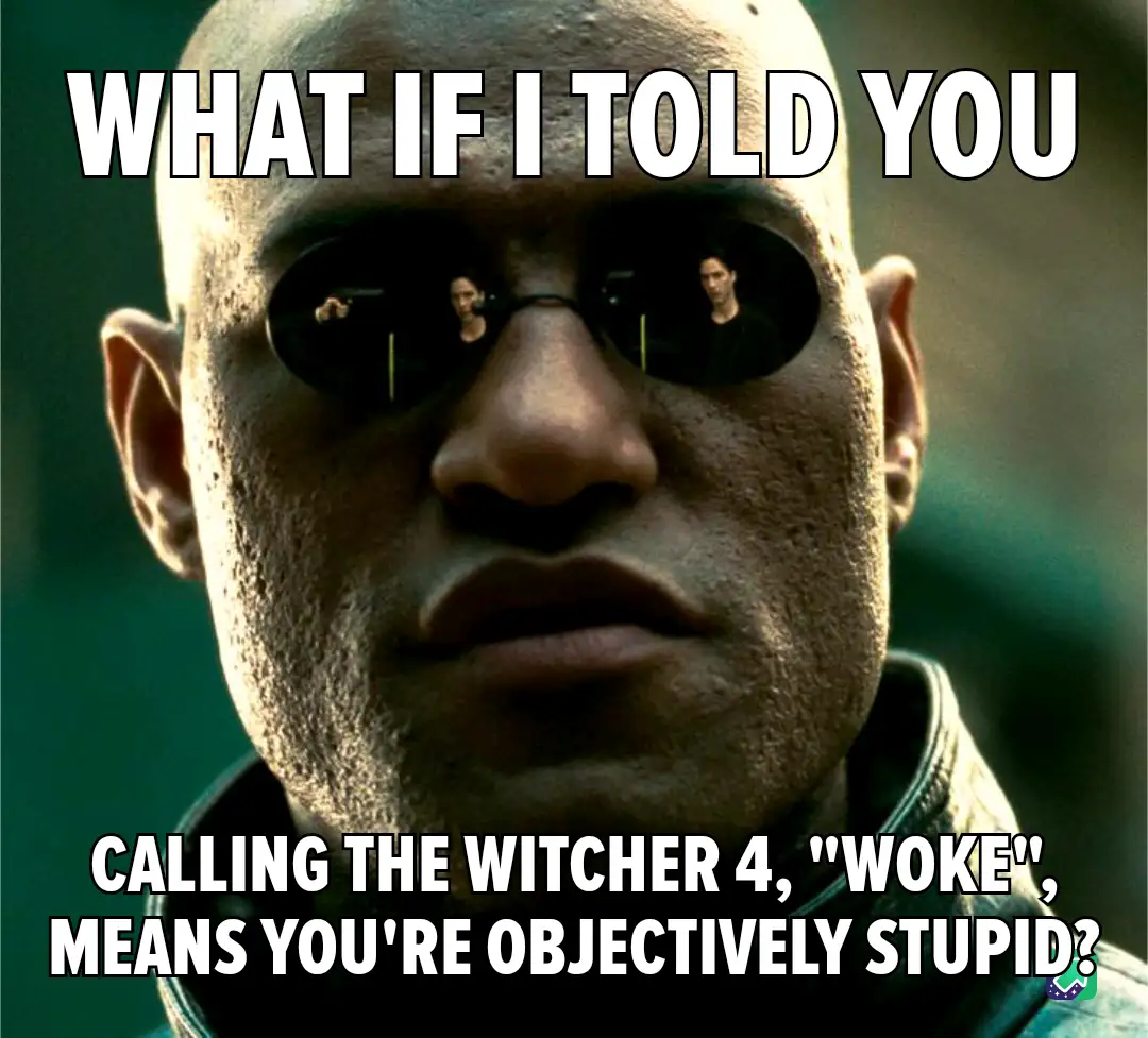 A close-up of Morpheus from 'The Matrix' wearing his signature sunglasses, with the text 'WHAT IF I TOLD YOU' at the top and…