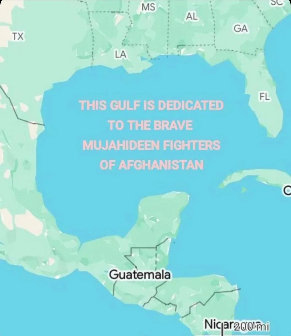 A map shows the Gulf of Mexico, surrounded by U.S. states like TX, LA, AL, GA, FL, and Central American countries like…
