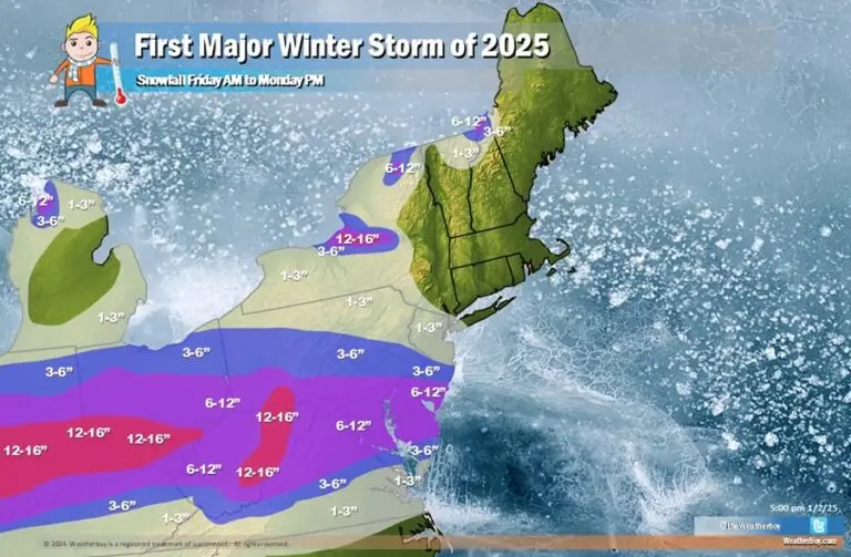Brace yourselves for the first major storm of 2025
