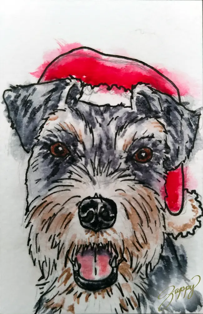 Adorable Christmas Doggos Mini Painting #5