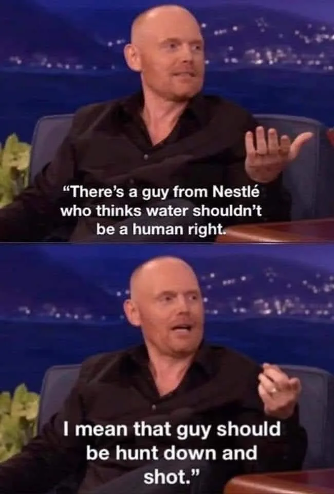 A two-panel meme featuring a bald man in a black shirt on a talk show set. In the top panel, he gestures with his right hand…