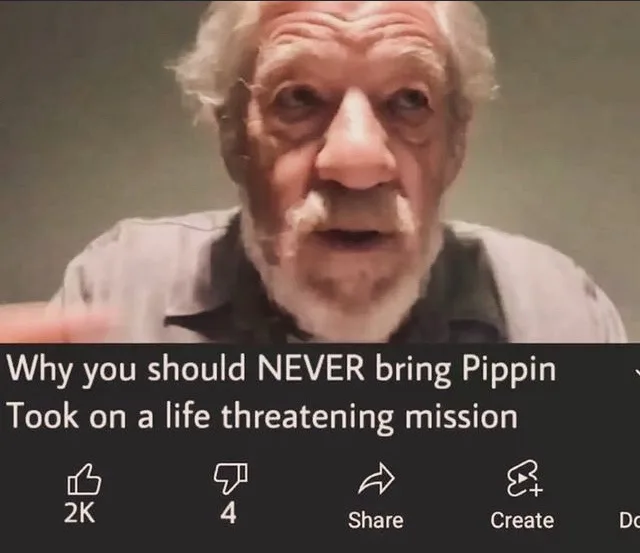 An older man with white hair and a beard looks shocked or alarmed, his mouth slightly open. Overlaid text reads 'Why you…