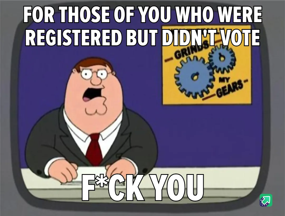 A cartoon image of Peter Griffin from Family Guy, shown on a TV screen, looking angry with his mouth open. Behind him is a…