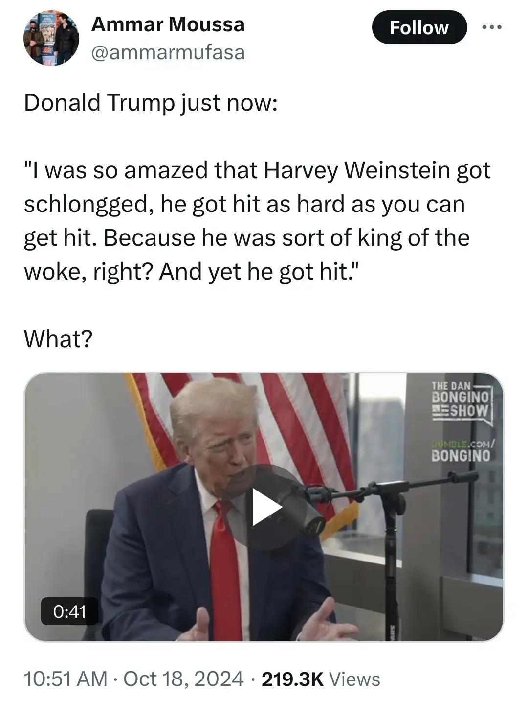 Donald Trump Revives Harvey Weinstein's Story to Highlight the Victim's Perspective