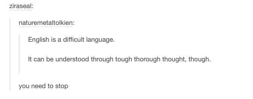 A screenshot of a Reddit comment thread where user 'naturemetaltolkien' claims English is a difficult language but can be…