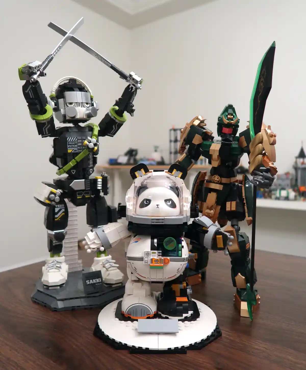 Meet the epic trio: Saki Mecha, Space Panda, and Guan Yu