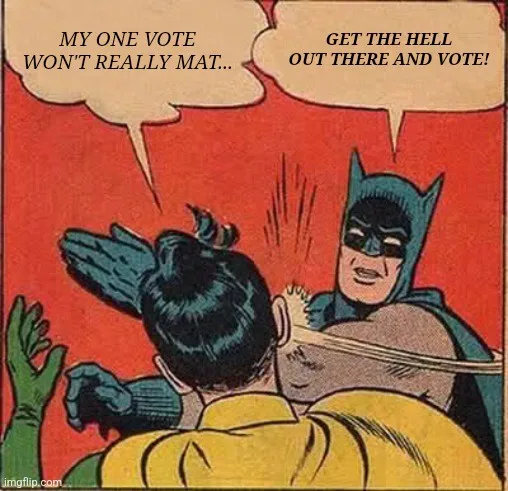 Batman is shown from behind, grabbing Robin by the back of the head and shaking him. Robin is facing away, with his hands…