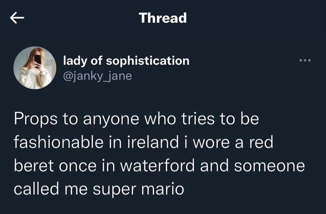 A screenshot of a social media post from a user named 'lady of sophistication' (@janky_jane) on a platform called 'Thread'…