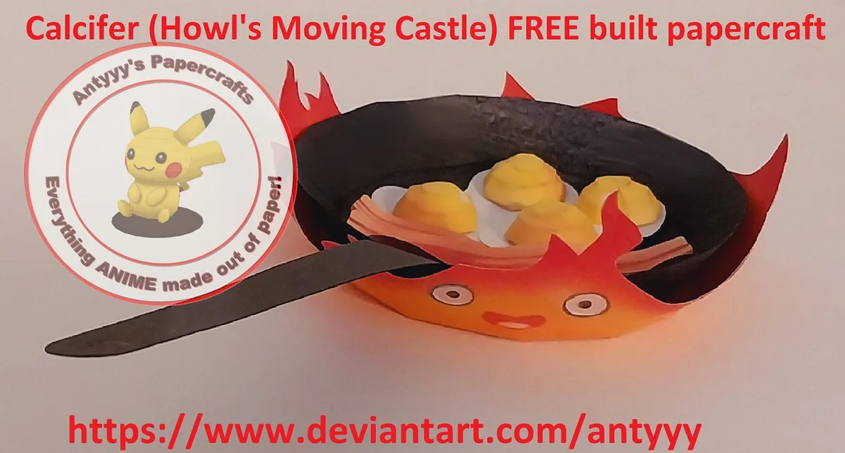 Create Your Own Calcifer: Free Papercraft Template Inside!