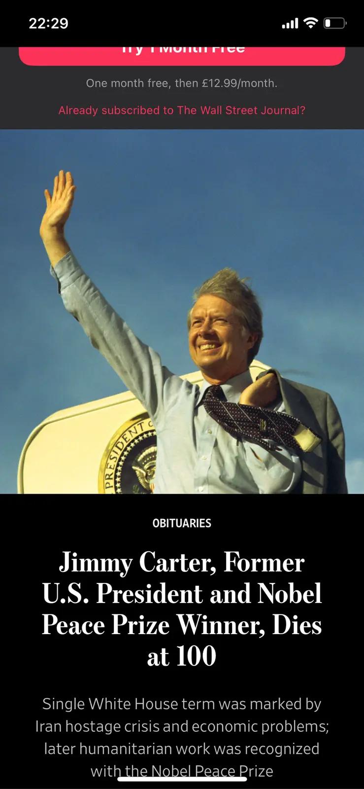 Remembering Jimmy Carter: A life well-lived at 100