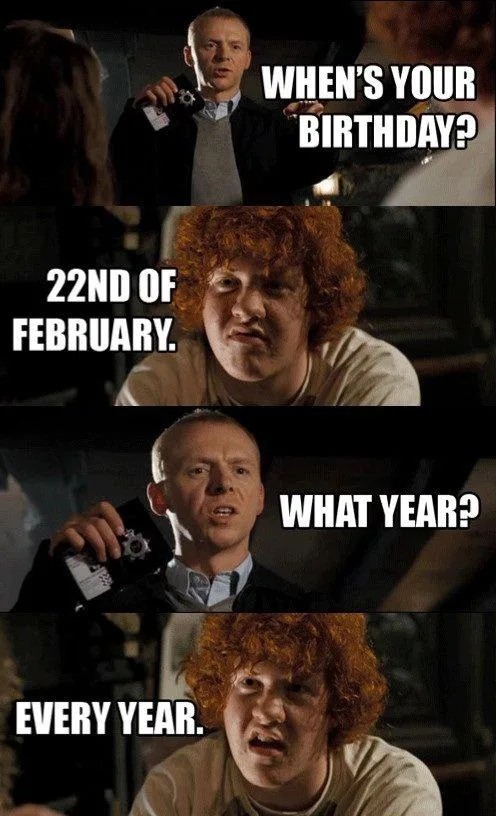 A four-panel meme from the movie 'The Transporter' featuring a man with a badge asking another man his birthday. The second…