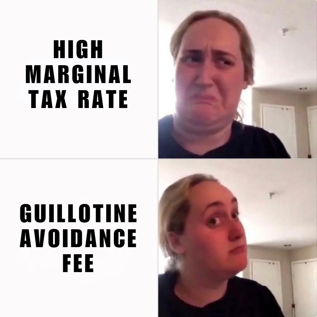 A two-panel meme featuring the same woman with contrasting facial expressions. In the top panel, she has a grimace of…