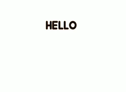 Six panels show a cartoon fox progressively revealing more of its body as it waves, with the word 'HELLO' above each panel…