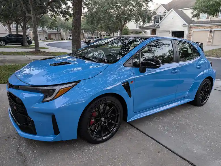 Introducing the 2024 GR Corolla Circuit Edition in Stunning Blue Flame!
