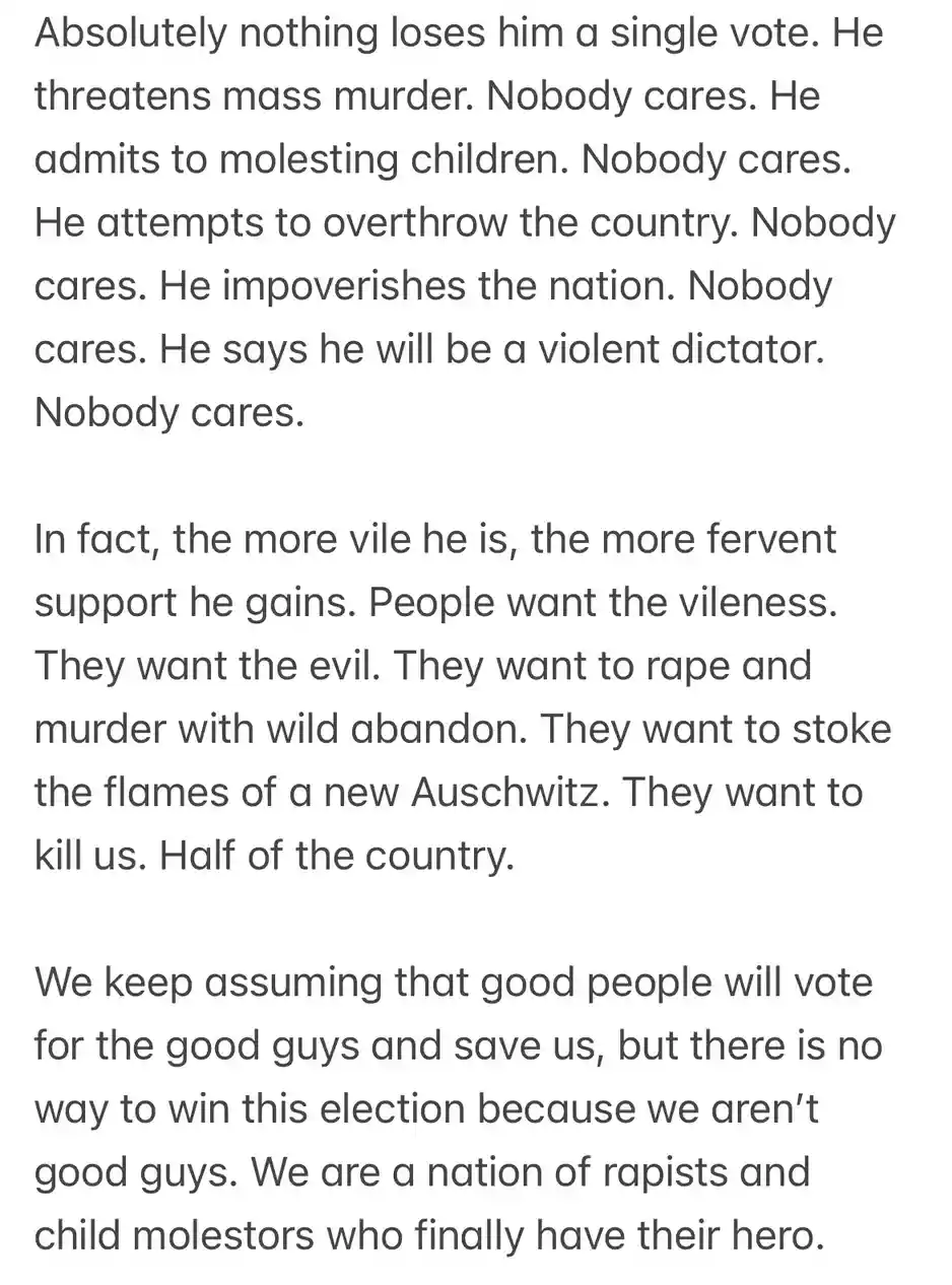 I really wish I hadn't been right about this.