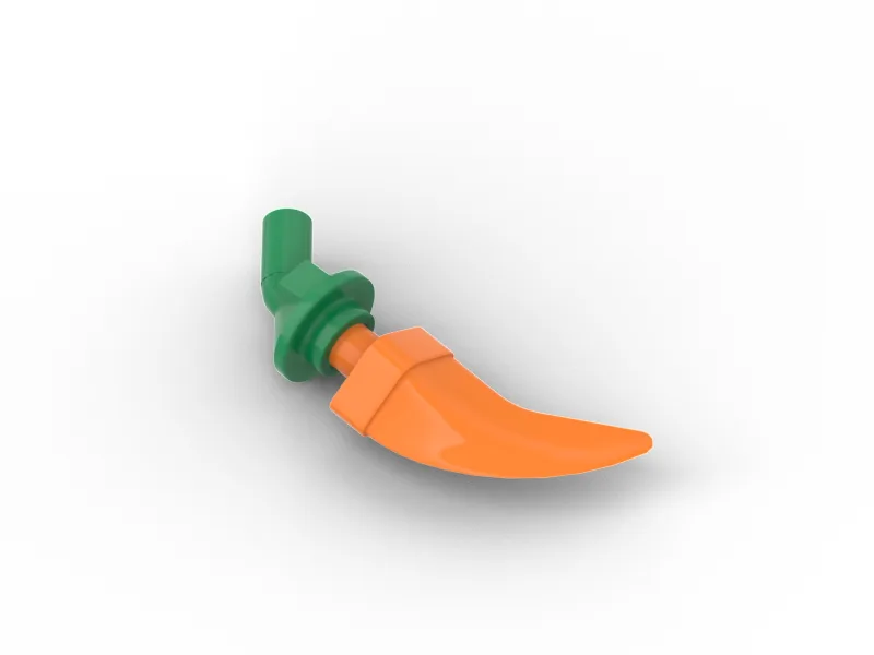 LEGO chili pepper complete with instructions!