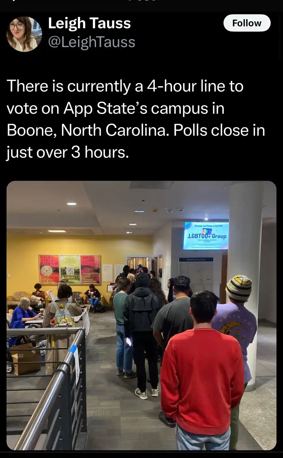 Don't give up! Stay in line and make your voice heard.