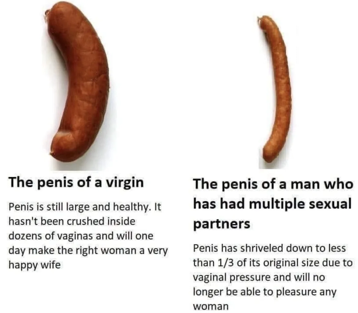 The image displays two sausages side-by-side against a white background. The left sausage is thicker and curved, labeled…