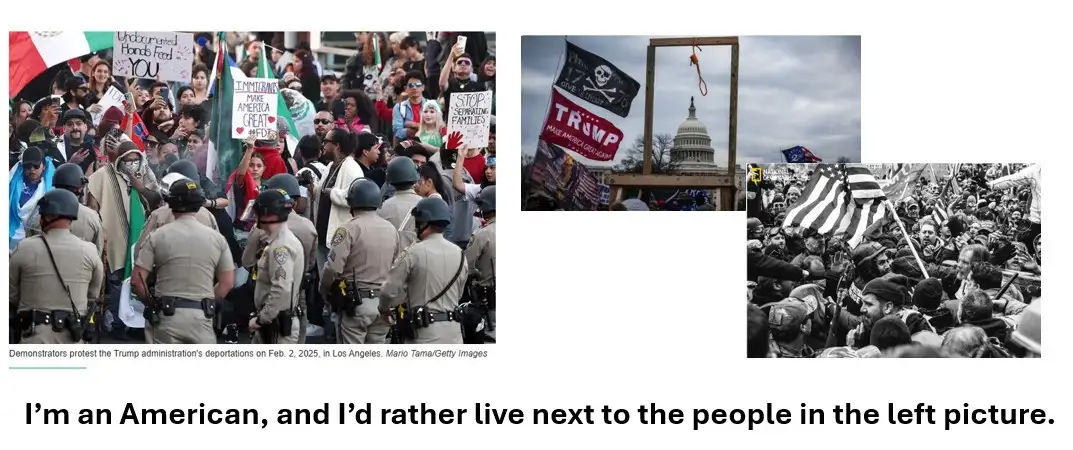 A striking contrast: Immigrants vs. MAGA.