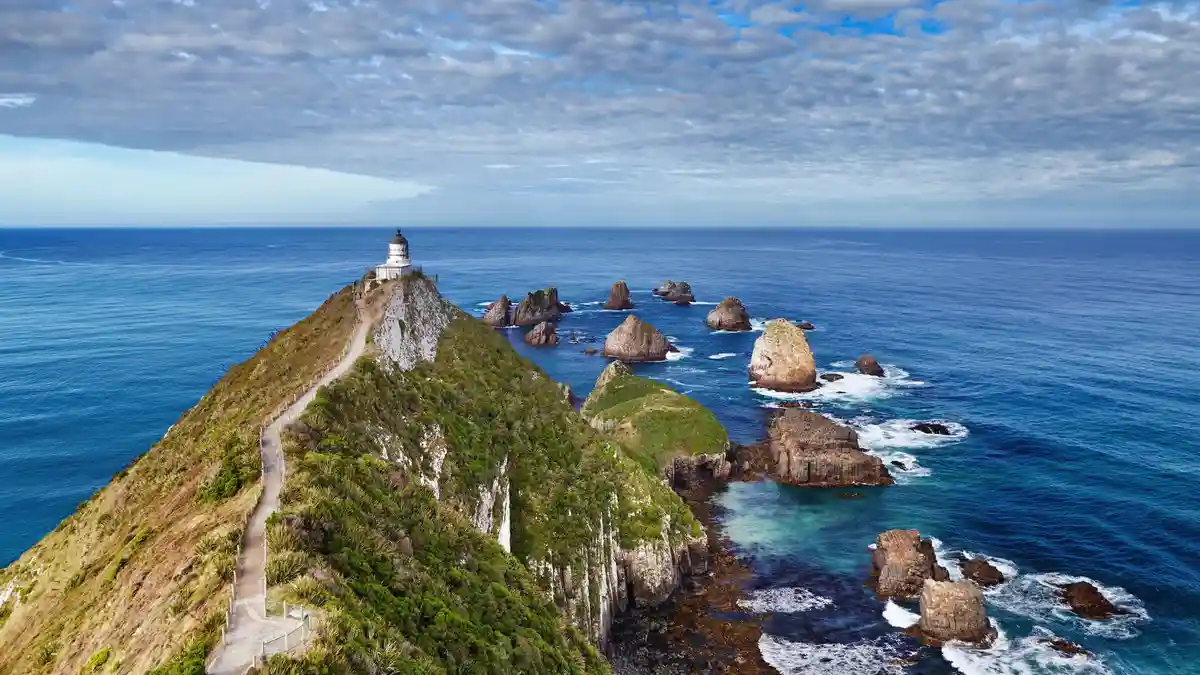 A lighthouse was built on New Zealand's rugged Otago coast due to the numerous seabound stones posing a threat to sailors…