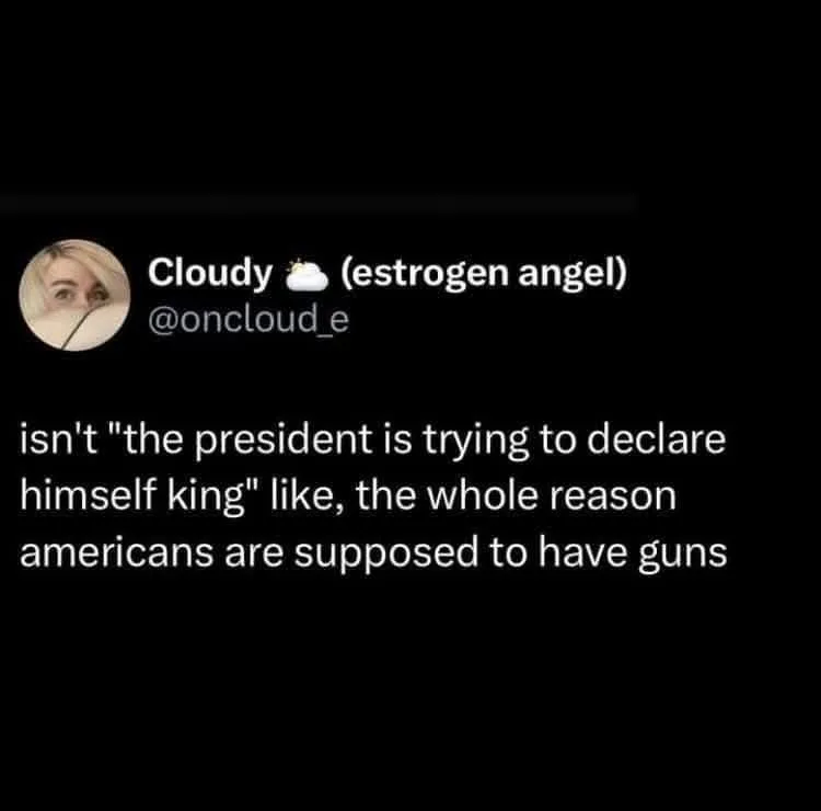 A screenshot of a tweet from user 'Cloudy (estrogen angel)' with the handle @oncloud_e. The tweet reads: 'isn't "the…