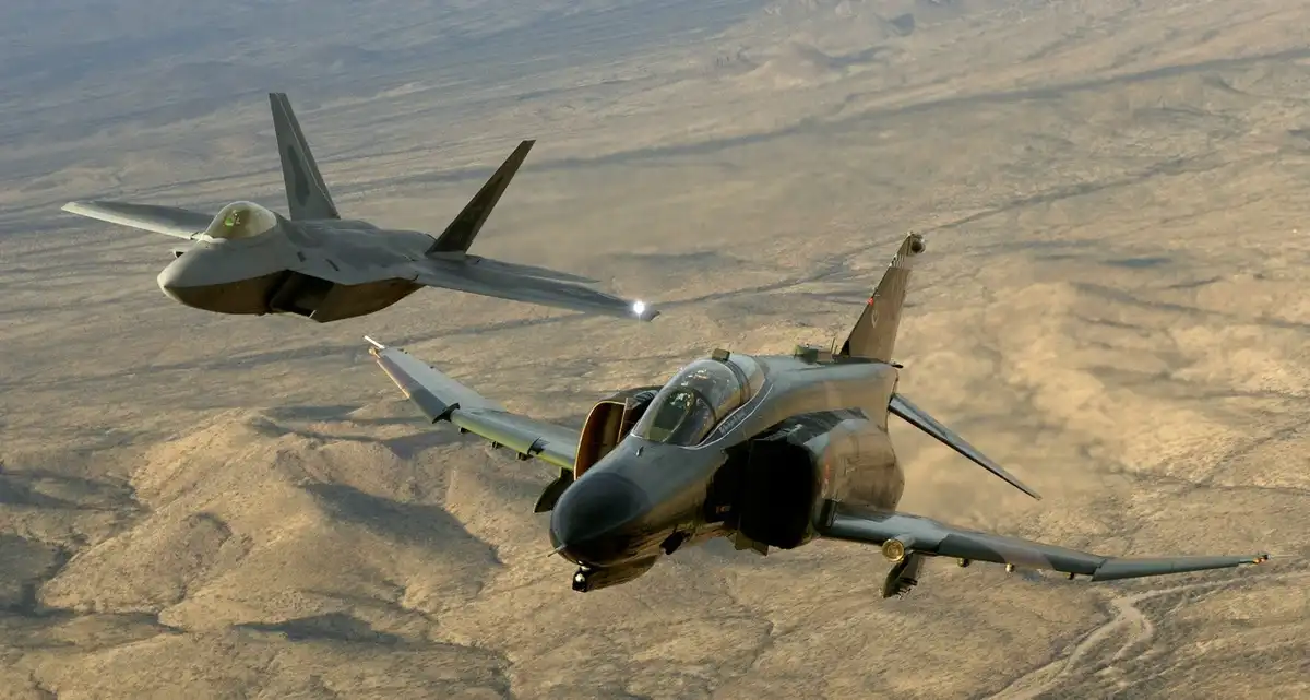 An F-22 Pilot Takes the Controls of an F-4 Phantom