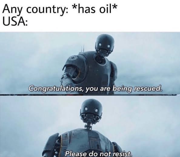 The image is a two-panel meme featuring a robot from the movie 'Pacific Rim'. In the top panel, the robot says…