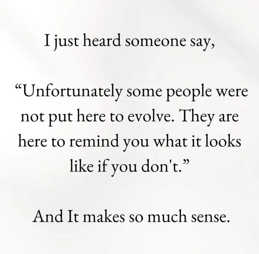 A plain white background with black serif text that reads: 'I just heard someone say, "Unfortunately some people were not…