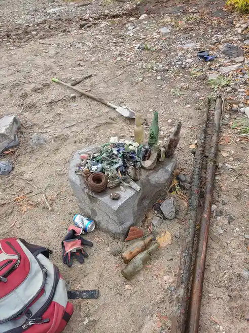 Cleaning the Beach Uncovered Some Unique Bottles Today