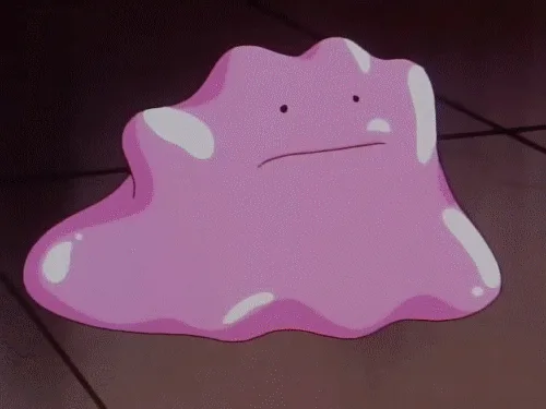 A six-panel image sequence shows a pink, amorphous Pokémon named Lickitung slowly stretching its mouth into a long…