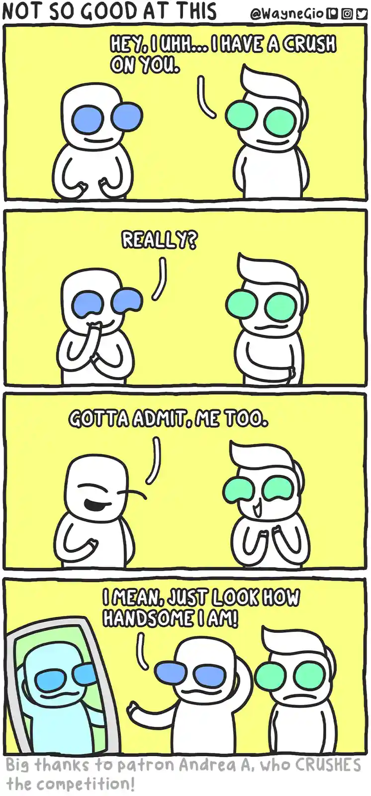 That feeling when you have a crush!