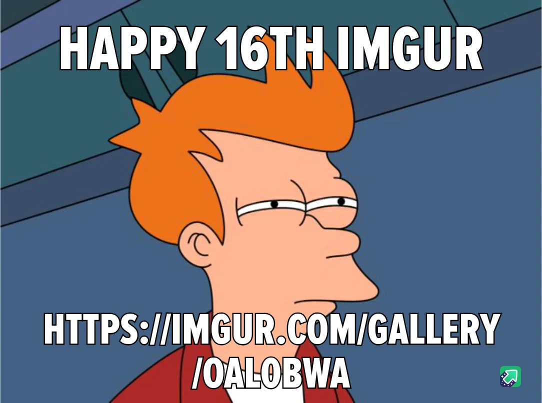 The image features a cartoon character, Fry from Futurama, looking sideways with a bored or unimpressed expression. Overlaid…