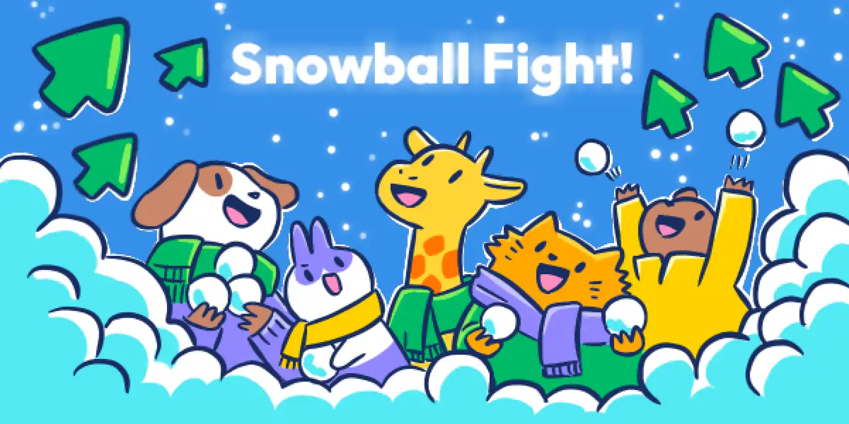 A colorful cartoon illustration shows five cheerful animal characters—dog, rabbit, giraffe, cat, and bear—joyfully engaged…
