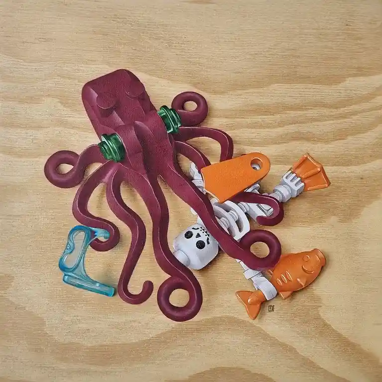Help Me Name My Next Masterpiece: Indiana Bones Painting Awaits Your Input!