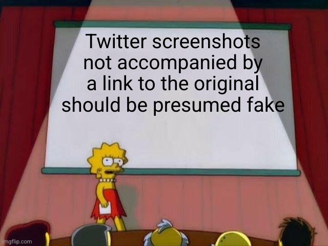 A cartoon image of Lisa Simpson standing at a podium in front of a projector screen, delivering a lecture to an audience…