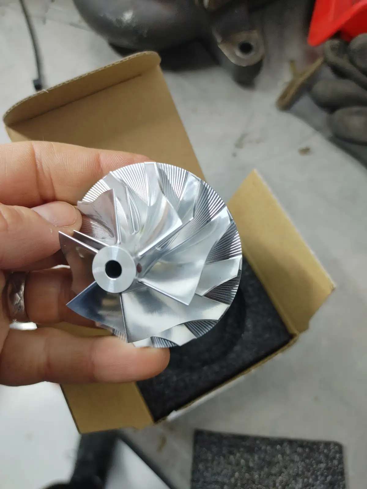 Check Out This Stunning Billet Compressor Wheel for the HE221W Turbo!