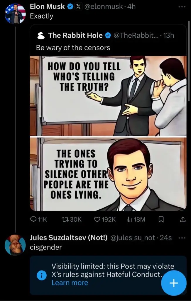 A two-panel cartoon meme shows a man in a suit presenting a whiteboard with the text 'HOW DO YOU TELL WHO'S TELLING THE…