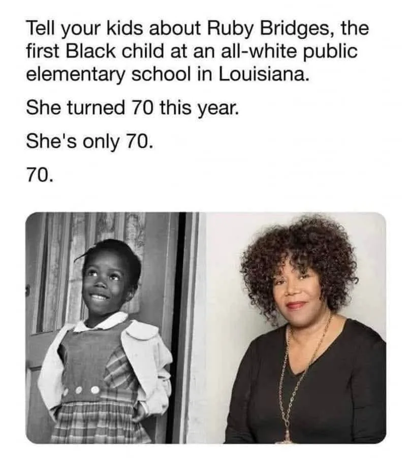 The image displays two side-by-side photos: a young Black girl in a dress and jacket looking up and smiling, and an adult…
