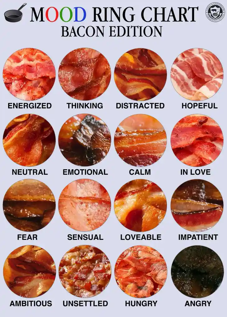 A Fun Mood Chart Inspired by Bacon