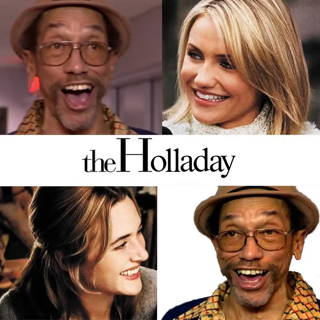 A four-panel meme collage featuring actor Bill Cosby in a brown hat and glasses with an exaggerated joyful expression in two…